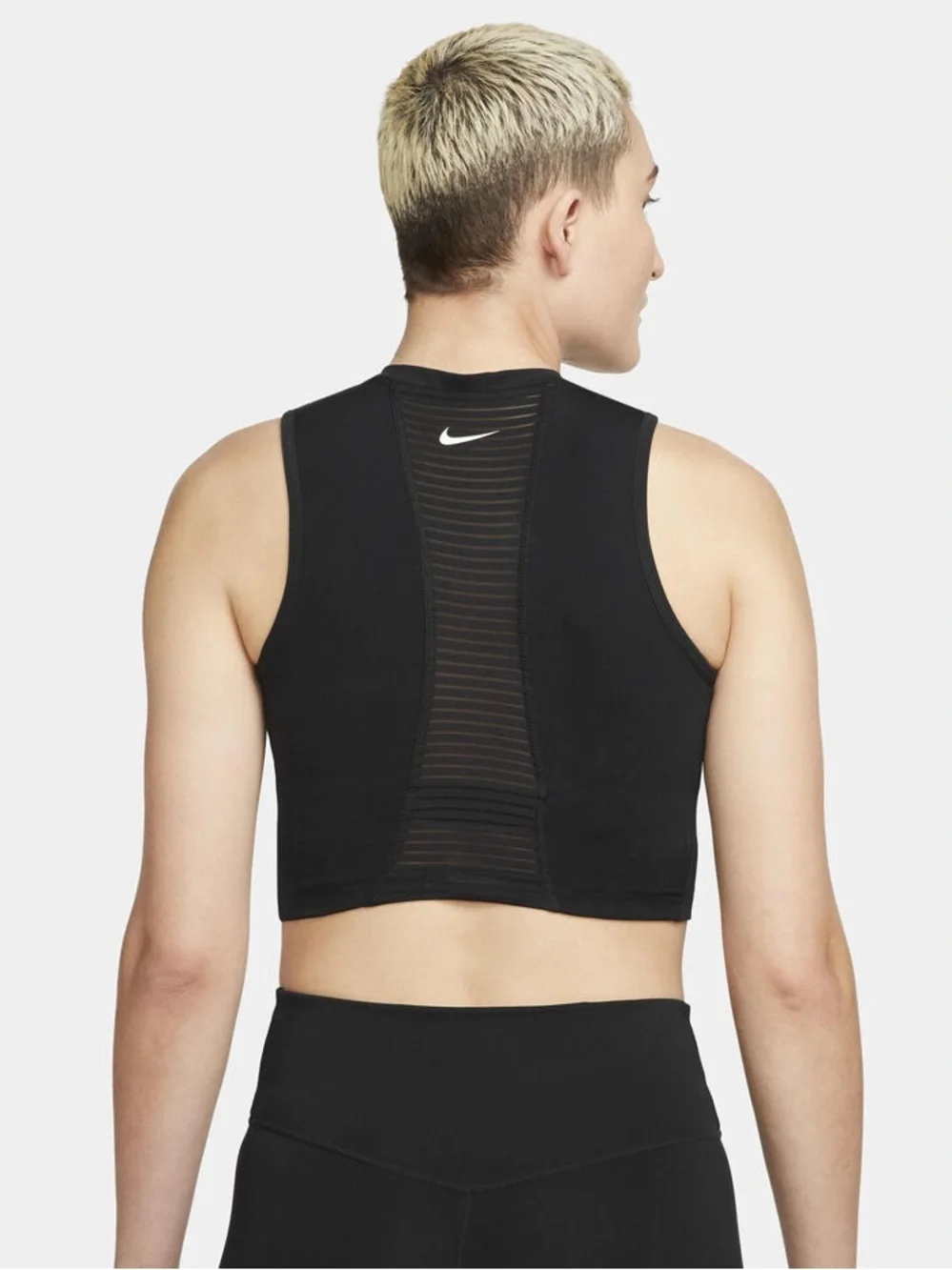 Nike Pro Dri-FIT Women's Cropped Tank Size XL Black